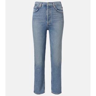 AGOLDE 阿戈尔德 女士 牛仔长裤 90’s Pinch 束腰短款直筒牛仔裤