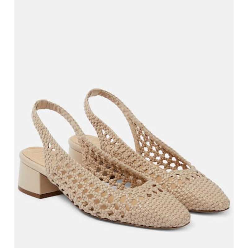 Souliers Martinez 女士 高跟鞋 Nova Tarragona 皮质露跟浅口鞋