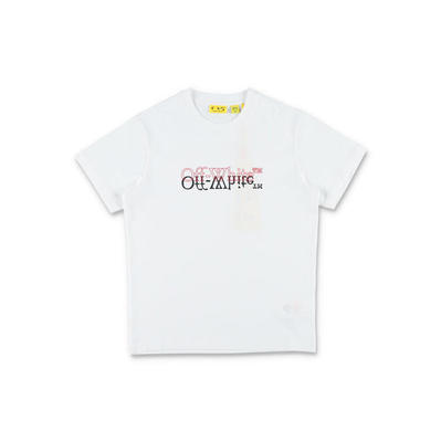 Off-White 男童 SS26 T恤 Kids Bookish 大号双(米白色)童装