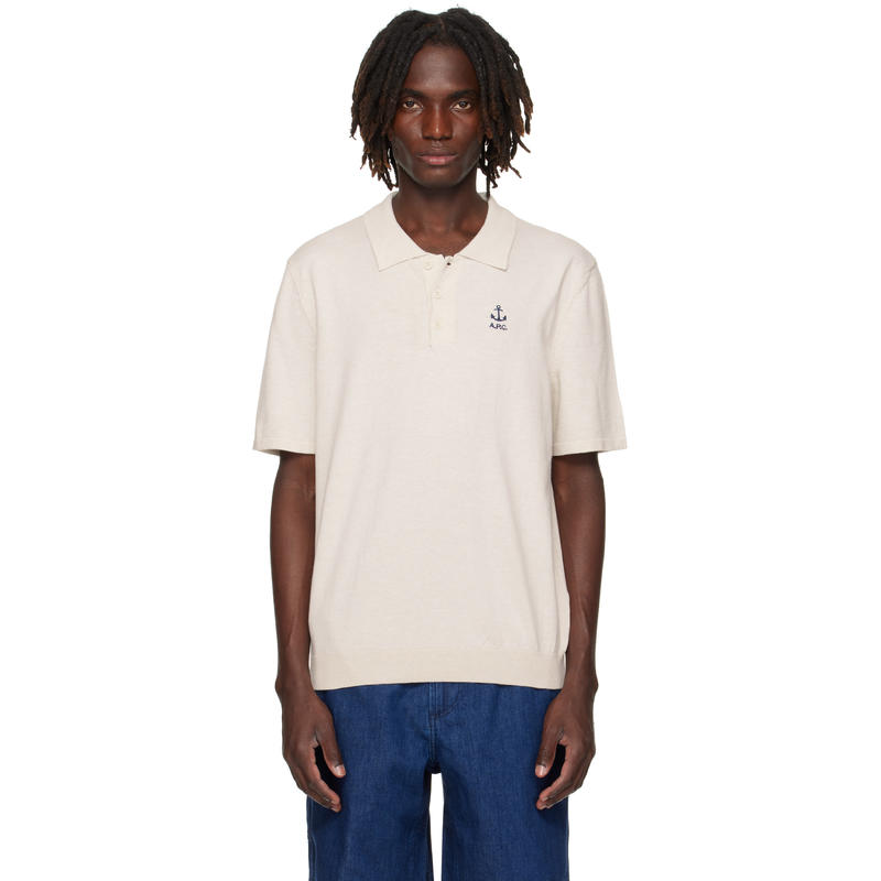 A.P.C. 男士 POLO衫 灰白色 Octave Polo 衫