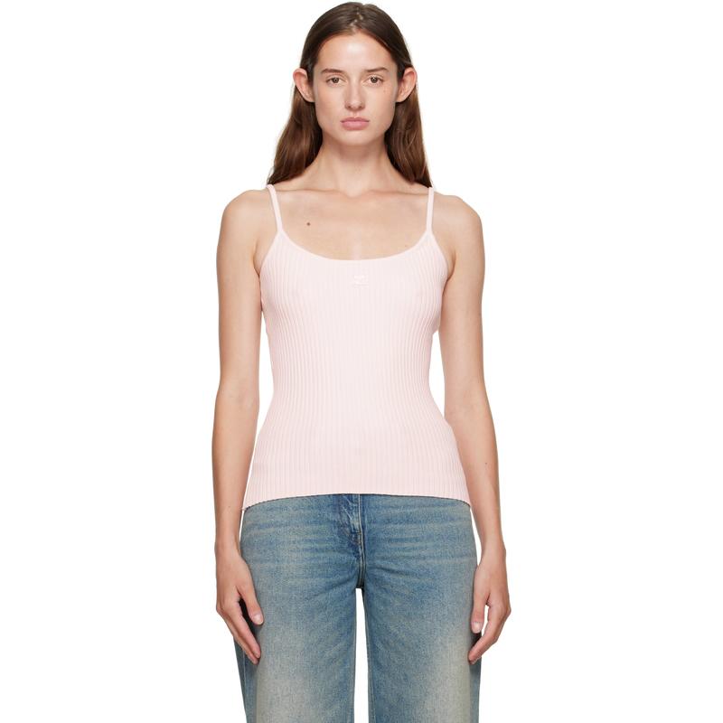 Courrèges 女士 背心 粉色 Reedition 系列背心