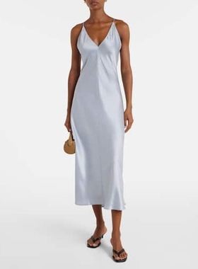 LESET 女款Barb 缎面吊带连衣裙 迷衣时尚