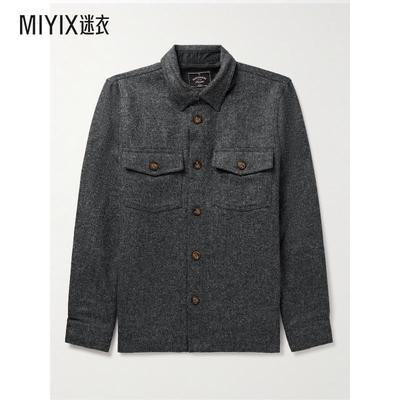 PORTUGUESE FLANNEL男士羊毛花呢衬衫式衬衫 迷衣时尚