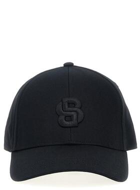 Boss 博斯 男士 FW26 棒球帽 刺绣双B标志棉质斜纹