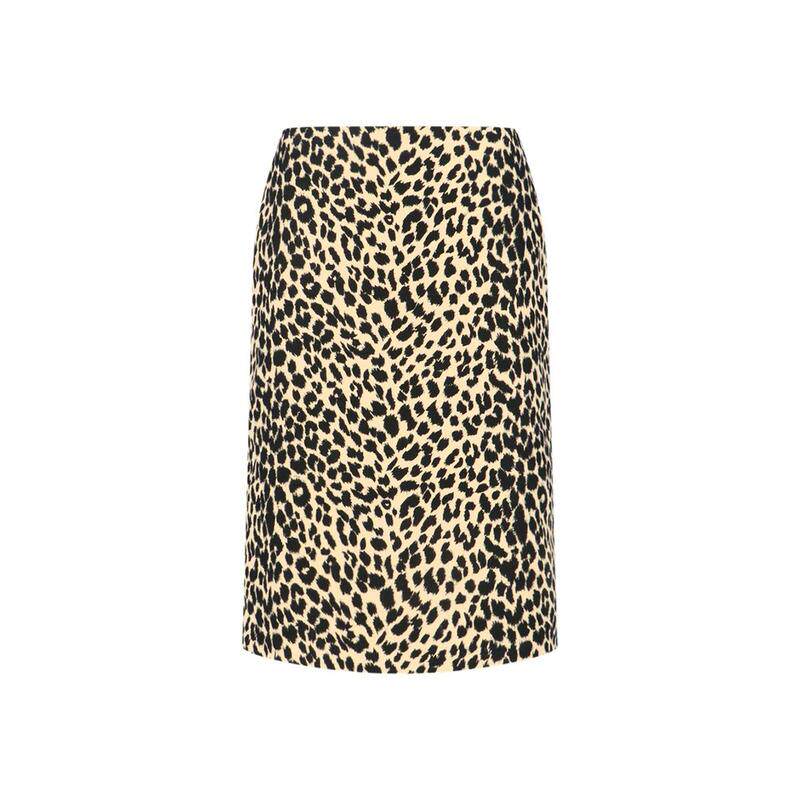 Aspesi 女士 FW25 半身裙 豹紋印花中長裙