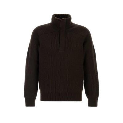 Zegna 男士 FW25 针织衫 深褐色羊绒毛衣