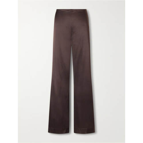 Staud 女士 FW26 长裤 Stroll silk-dupioni 阔腿裤