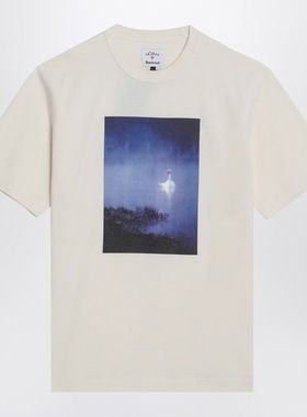 Barbour 男士 SS25 T恤 ARCHIVE X NOAH 白色T恤