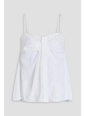 SIMKHAI 女士 背心 Kenz 褶裥棉质府绸上衣