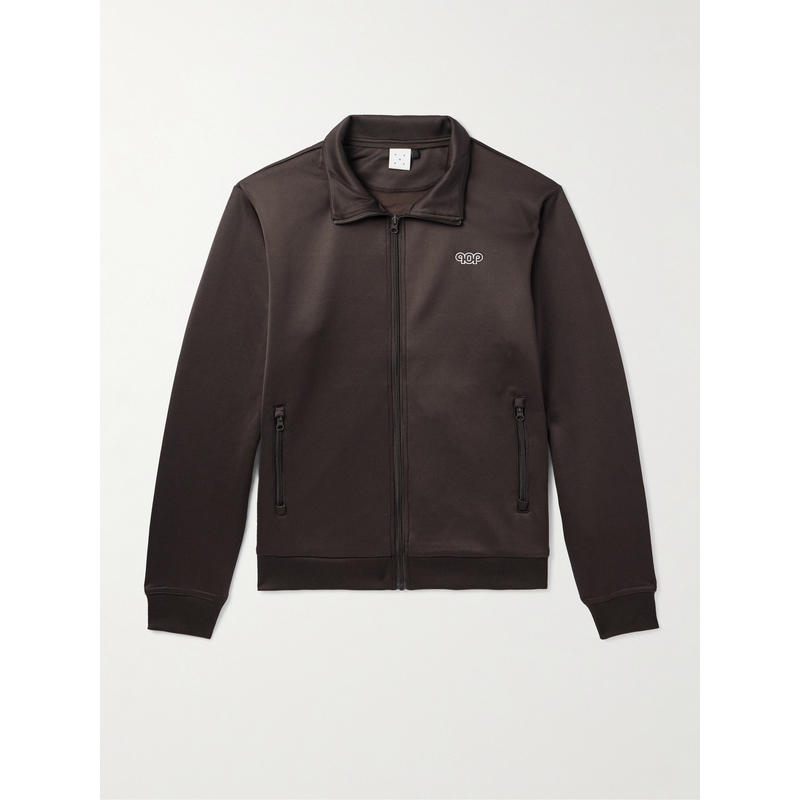 POP TRADING COMPANY 男士 夹克 Pub Shell Logo刺绣拉链夹克