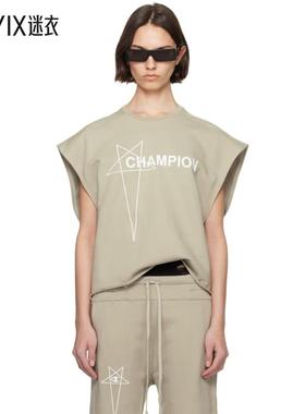 Rick Owens瑞克欧文斯 女款灰白色 Champion 联名 Micro Tatlin