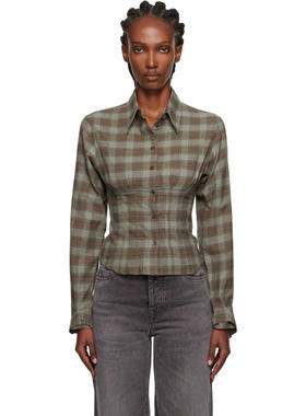 Our Legacy 女士 衬衫 绿色 Envelop 衬衫