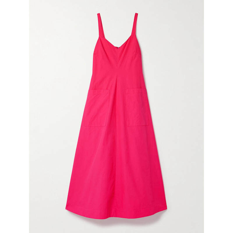 Rosie Assoulin 女士 中长连衣裙 Pocktail 棉质府绸中长连衣裙