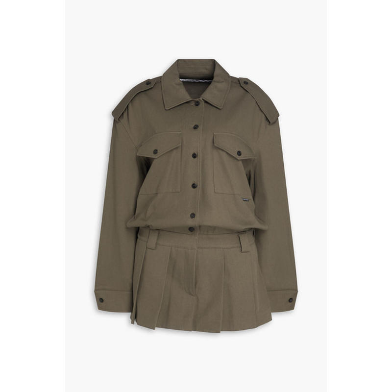 Alexander Wang 女士 短款连身裤 裤裙棉质斜纹布连体衣