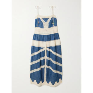 中长连衣裙 Zimmermann SS26 女士 棉质连衣裙 兹默曼