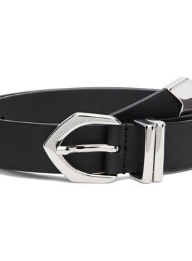 Anderson's 女士 腰带 黑色 Skinny Nappa Calf Leather 腰带