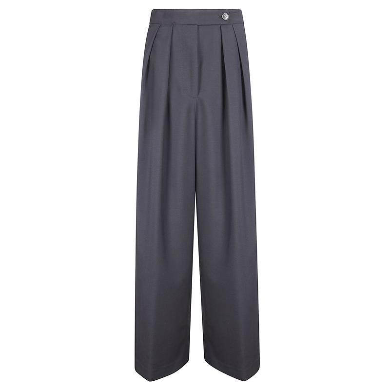 Dries Van Noten 德赖斯·范诺顿 女士 SS26 长裤 宽松褶裥羊毛