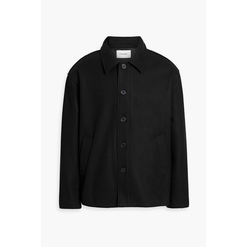 FRAME 男士 夹克 羊毛毡衬衫式夹克