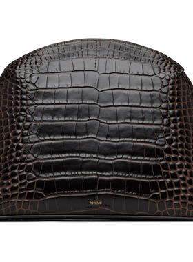 Totême 女士 手拿包 棕色中号 Croco-Embossed Day 手拿包