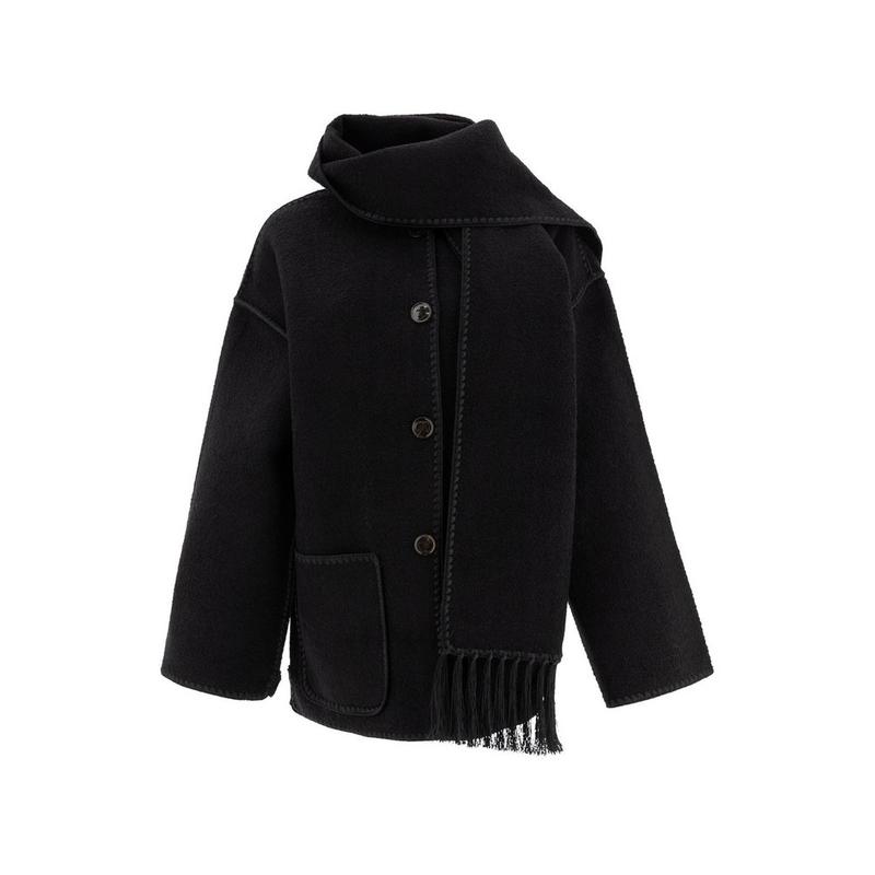 Totême 女士 SS26 夹克 流苏围巾夹克