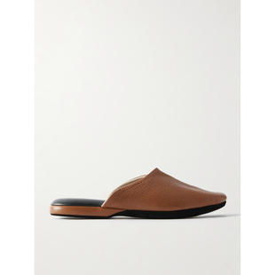 全粒面皮质便鞋 CHARVET 凉拖 SS26 男士