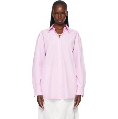 Totême 女士 衬衫 粉色  白色 Classic Tumbled Striped