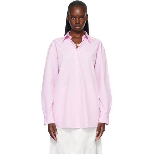 Totême 女士 衬衫 粉色  白色 Classic Tumbled Striped
