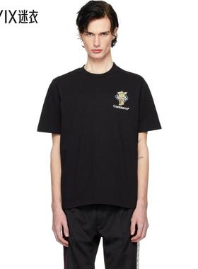 Casablanca  男士 黑色 Diamond Column T 恤 迷衣时尚