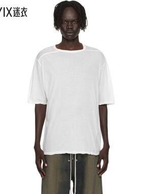 Rick Owens瑞克欧文斯 男款灰白色 Concordians Brad T 恤 迷衣时