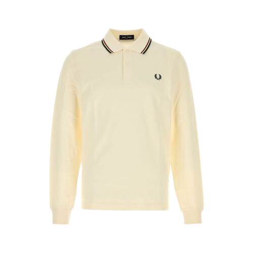 Fred Perry 弗莱德.派瑞 男士 FW26 衬衫 piquet 米白色Polo衫