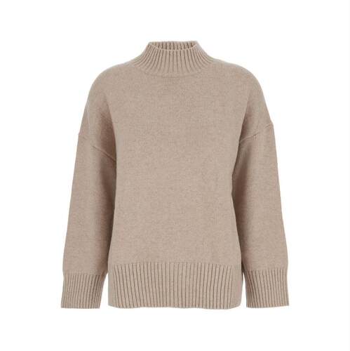 Plain. 女士 FW25 针织衫 纯色落肩高领