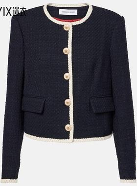 Veronica Beard 女款Mabel 短款花呢夹克 迷衣时尚