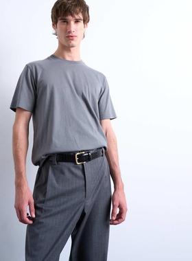 Topman 男士 T恤 合身T恤(灰色)