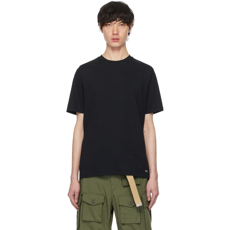 Carhartt WIP 男士 T恤 两件装黑色 Standard Crew Neck T 恤