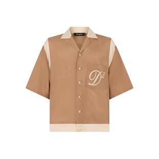 D二次方 DSQUARED2 男士 衬衫 保龄球真丝 SS26 DSquared2