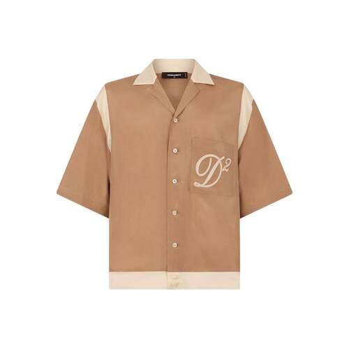 DSquared2 D二次方 男士 SS26 衬衫 DSQUARED2 保龄球真丝