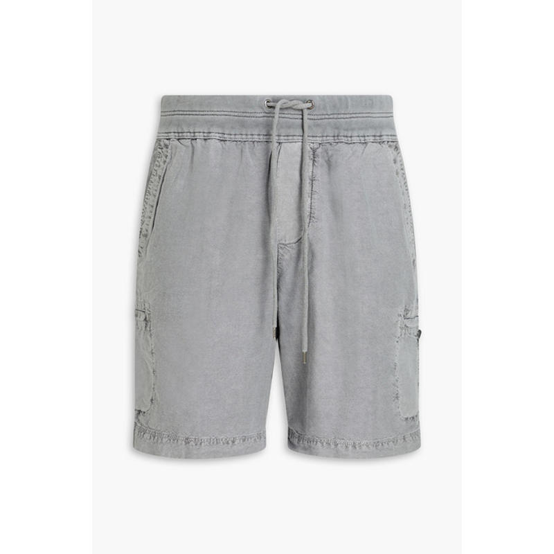 James Perse 男士 短裤 棉麻混纺抽绳工装短裤