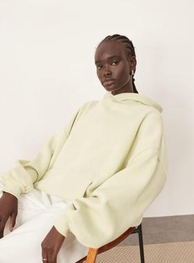 ARRANGE 女士 卫衣 premium 宽松款重身连帽衫(pistachio)