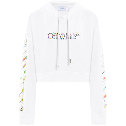 Off-White 女士 SS26 上衣 BOOKISH GLOWING 花朵短款T恤