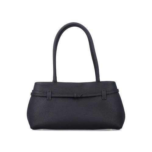 Manu Atelier 女士 FW26 包袋 Le Cambon 横款黑色皮革包包