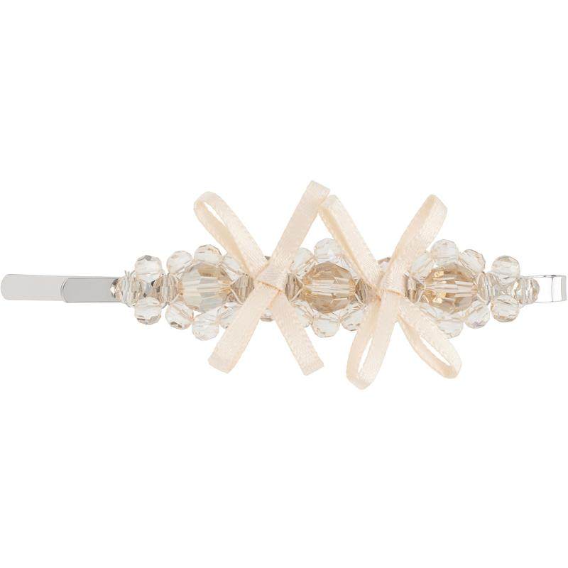Simone Rocha 女士 发夹 米色 Petite Bow Detail Flower 发夹