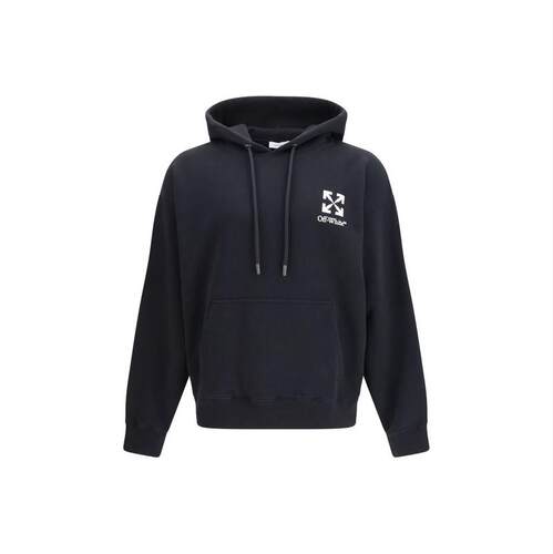 Off-White 男士 SS26 卫衣 灰白色小箭头滑板连帽衫