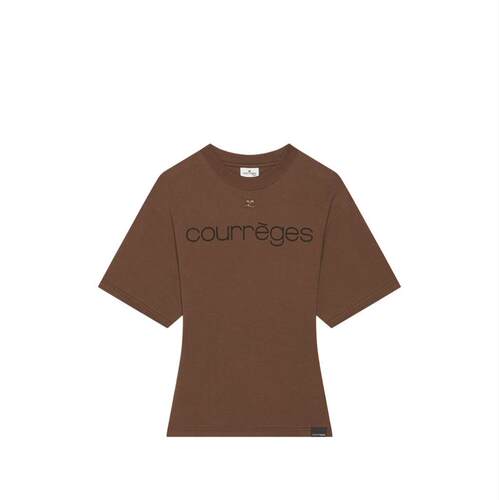Courrèges 古未界 女士 FW26 T恤 棕色棉质