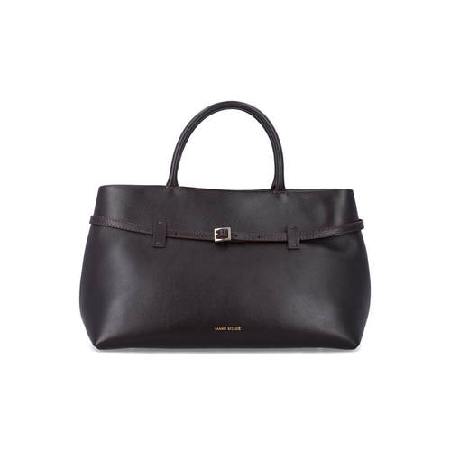 Manu Atelier 女士 FW26 包袋 Le Cambon 35 bitter 棕色皮革包包