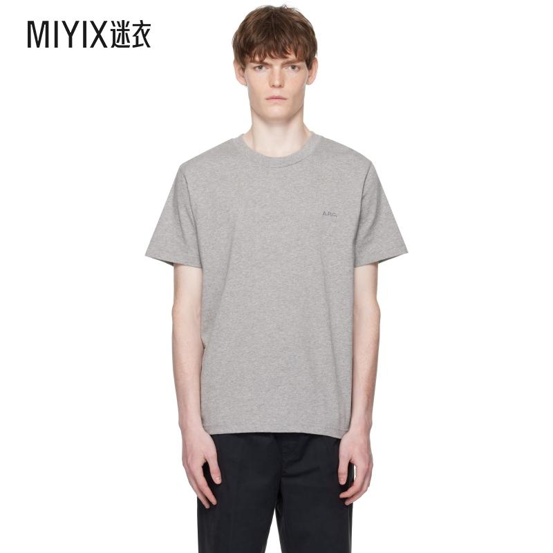 A.P.C. 男款灰色 Standard APC Brodé T 恤 迷衣时尚