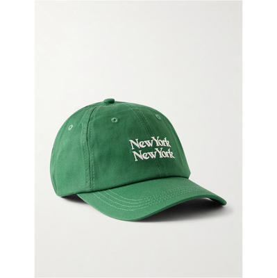 Corridor 男士 FW26 棒球帽 NY NY 刺绣斜纹棉布