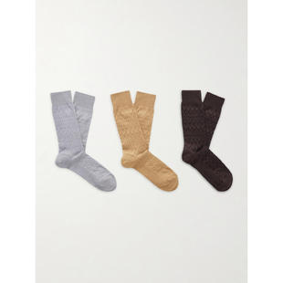 米索尼 3对装 男士 袜子 针织钩意大利官网直邮进口 FW26 Missoni