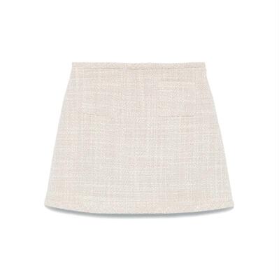 Theory 思睿 女士 SS25 迷你裙 MN SK.TEXTUR 缝合