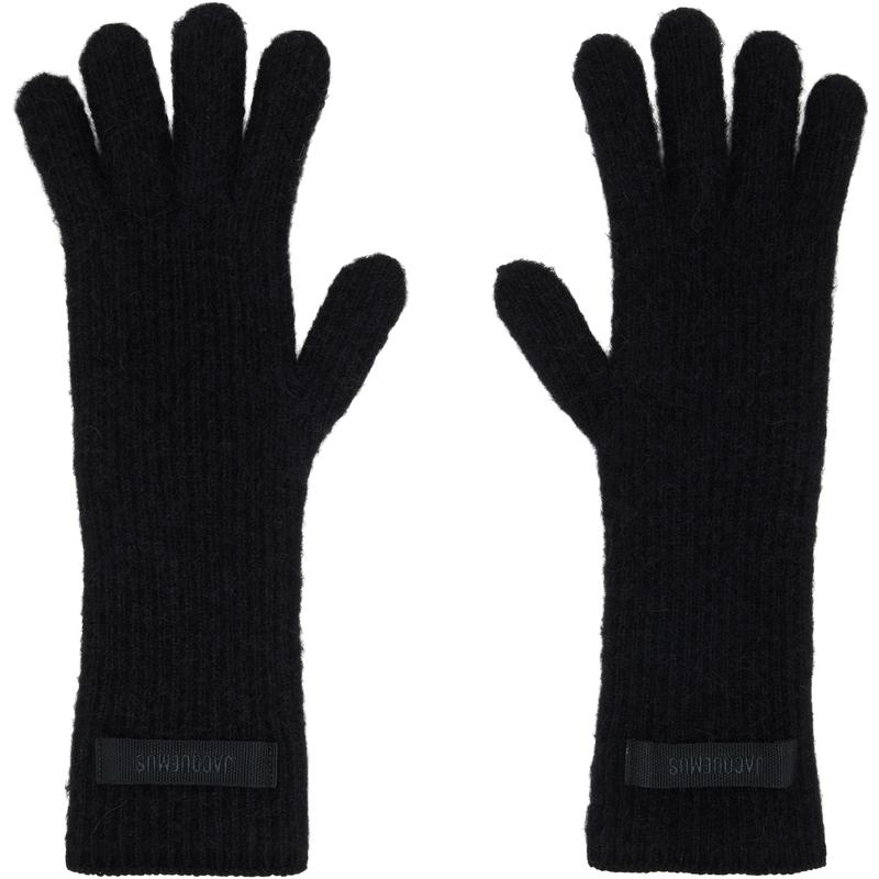 Jacquemus 男士 手套 黑色 The Gros Grain 手套