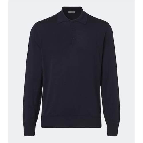 Canali 康钠丽 男士 针织衫 羊毛Polo衫